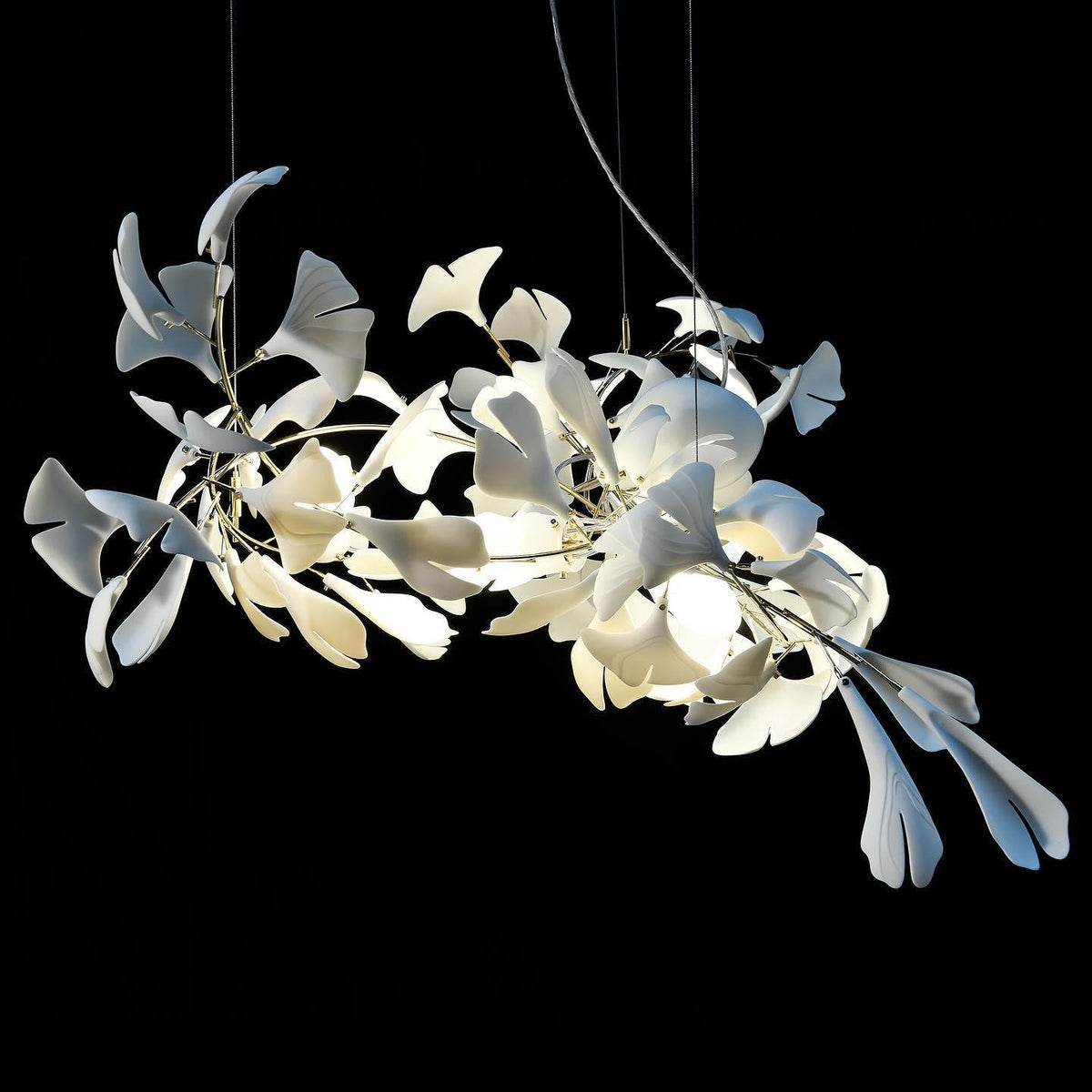 Gingko Chandelier G Style Forme Branche Feuille Moderne - Neutralighting