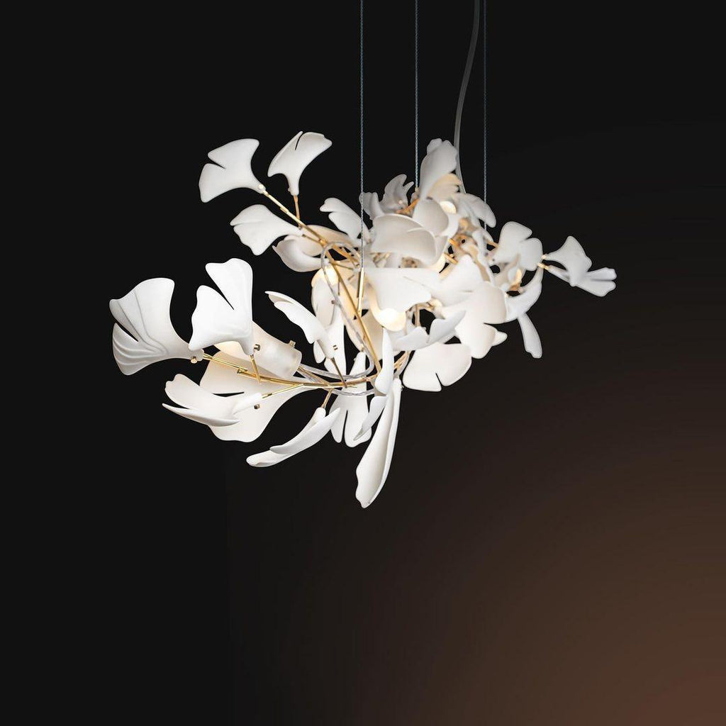 Gingko Chandelier G Style Forme Branche Feuille Moderne - Neutralighting