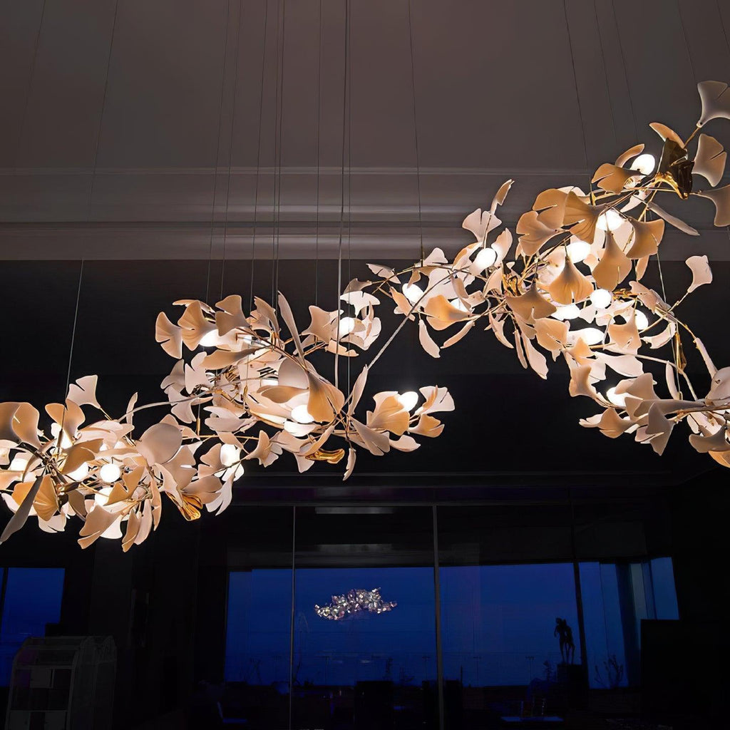 Gingko Chandelier G Style Forme Branche Feuille Moderne - Neutralighting