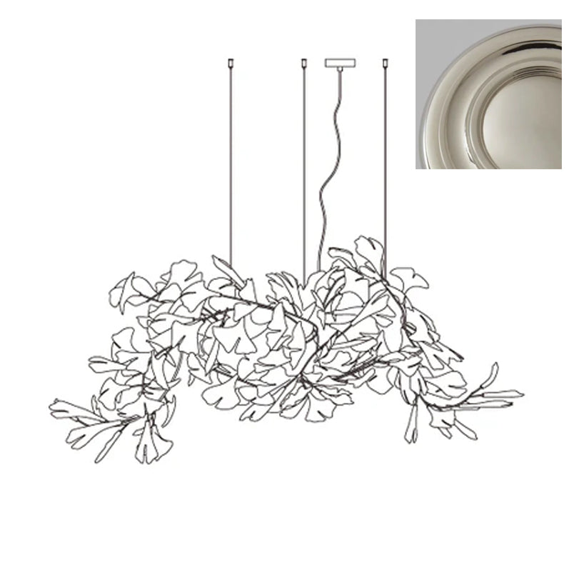 Gingko Chandelier G Style Forme Branche Feuille Moderne - Neutralighting