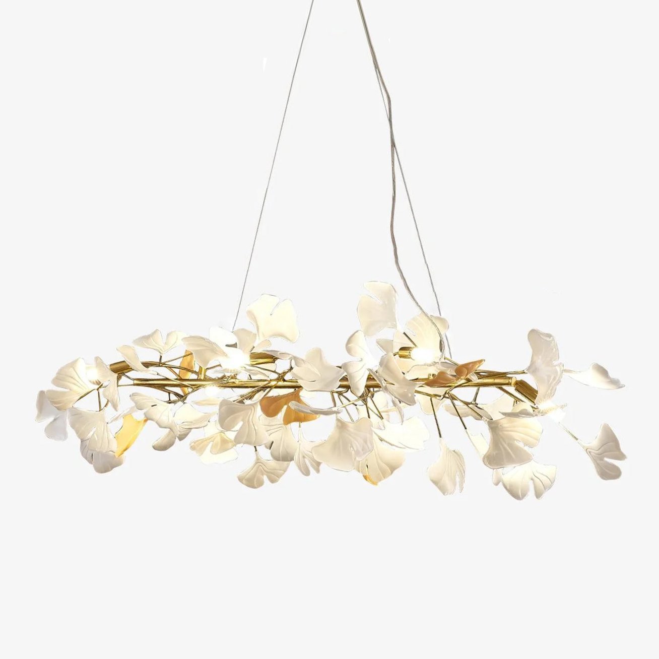 Olivia Lustre minimaliste linéaire en céramique Gingko - Neutralighting