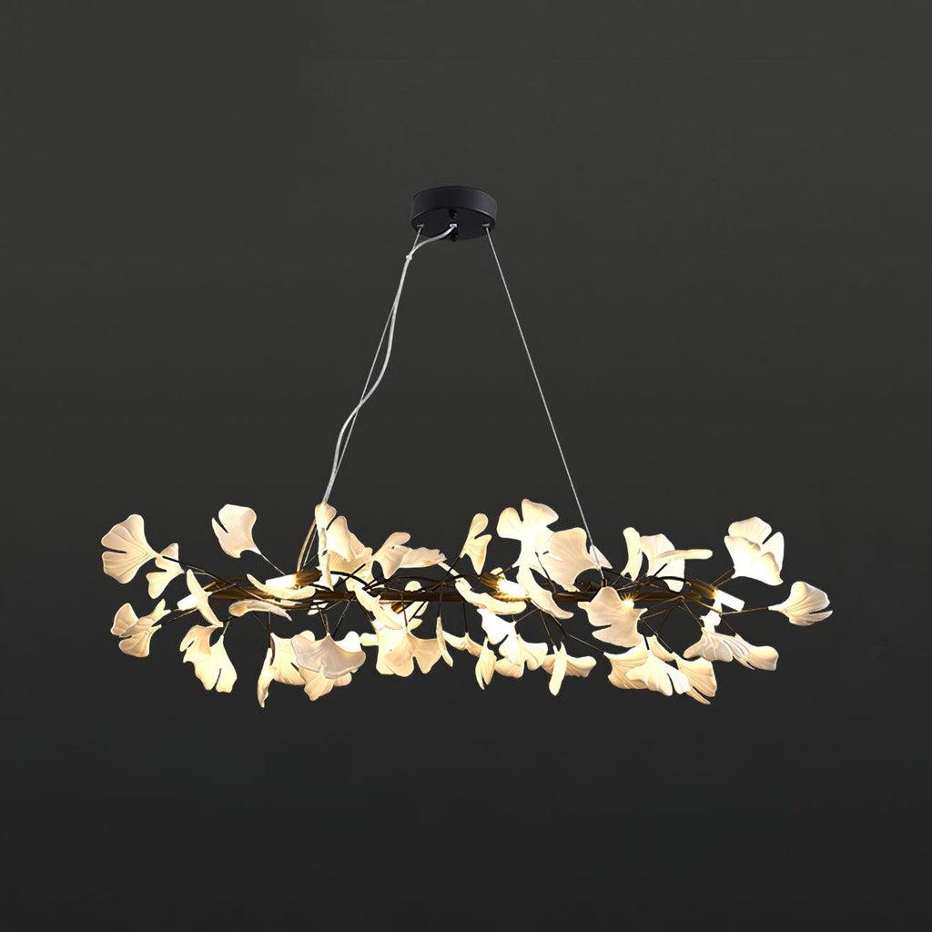 Olivia Lustre minimaliste linéaire en céramique Gingko - Neutralighting