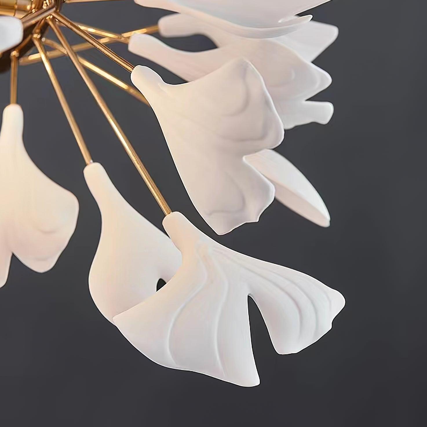 Olivia Lustre minimaliste linéaire en céramique Gingko - Neutralighting