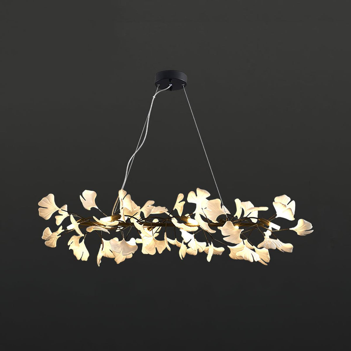 Bloom Lustre Céramique Ginkgo Blanc Or - Neutralighting