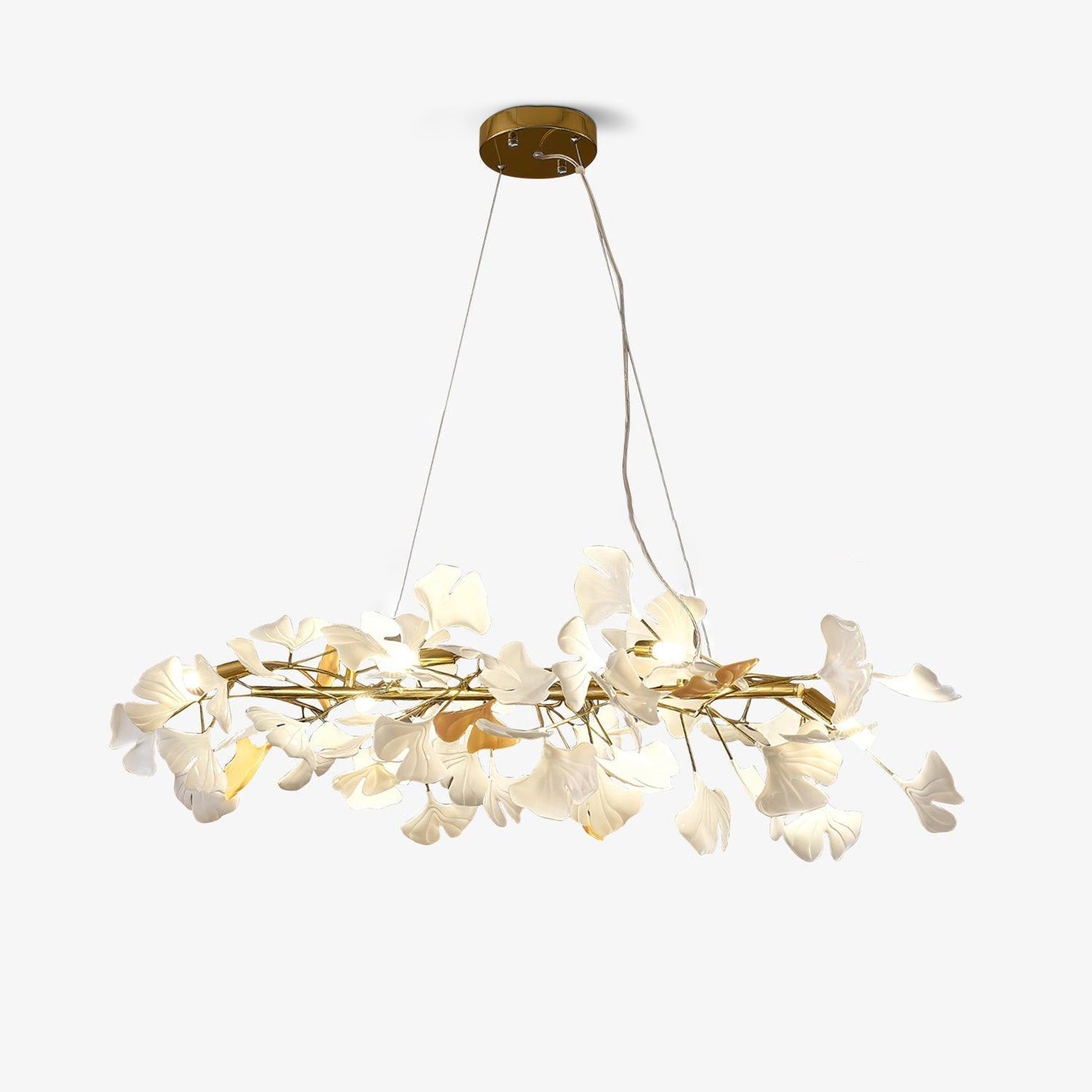 Olivia Lustre minimaliste linéaire en céramique Gingko - Neutralighting