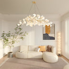 Arux Lustre Ginkgo Art Déco Courbé Vers le Bas - Neutralighting