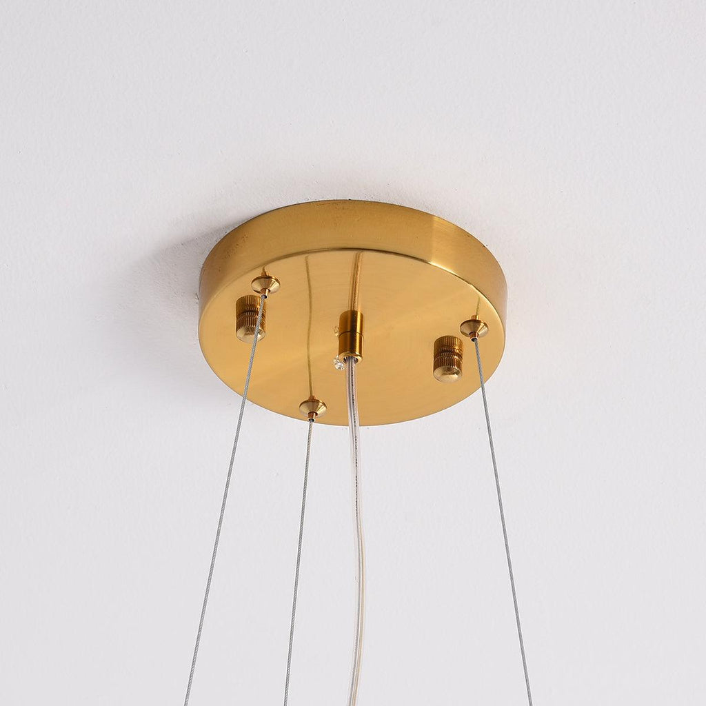Aurora Chandelier Ginkgo Leaf Ceramic Sculptural - Neutralighting