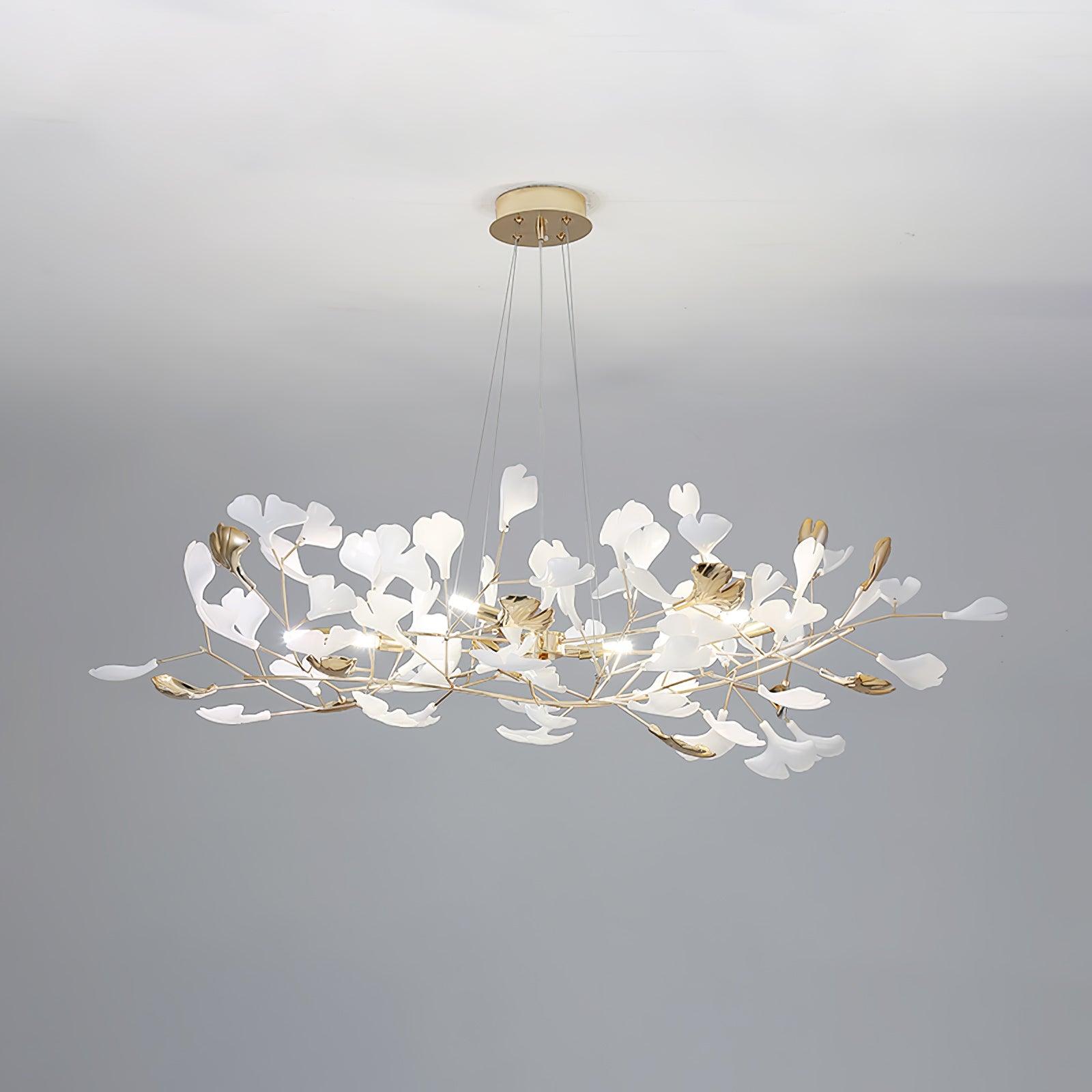 Olivia Chandelier Céramique Gingko 3 Styles - Neutralighting