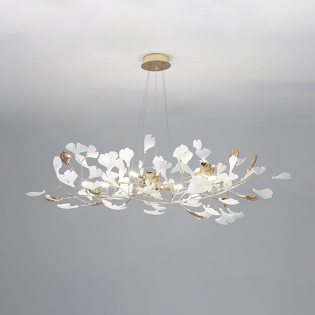 Olivia Chandelier Céramique Gingko 3 Styles - Neutralighting