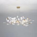Olivia Chandelier Céramique Gingko 3 Styles - Neutralighting