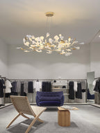 Olivia Chandelier Céramique Gingko 3 Styles - Neutralighting