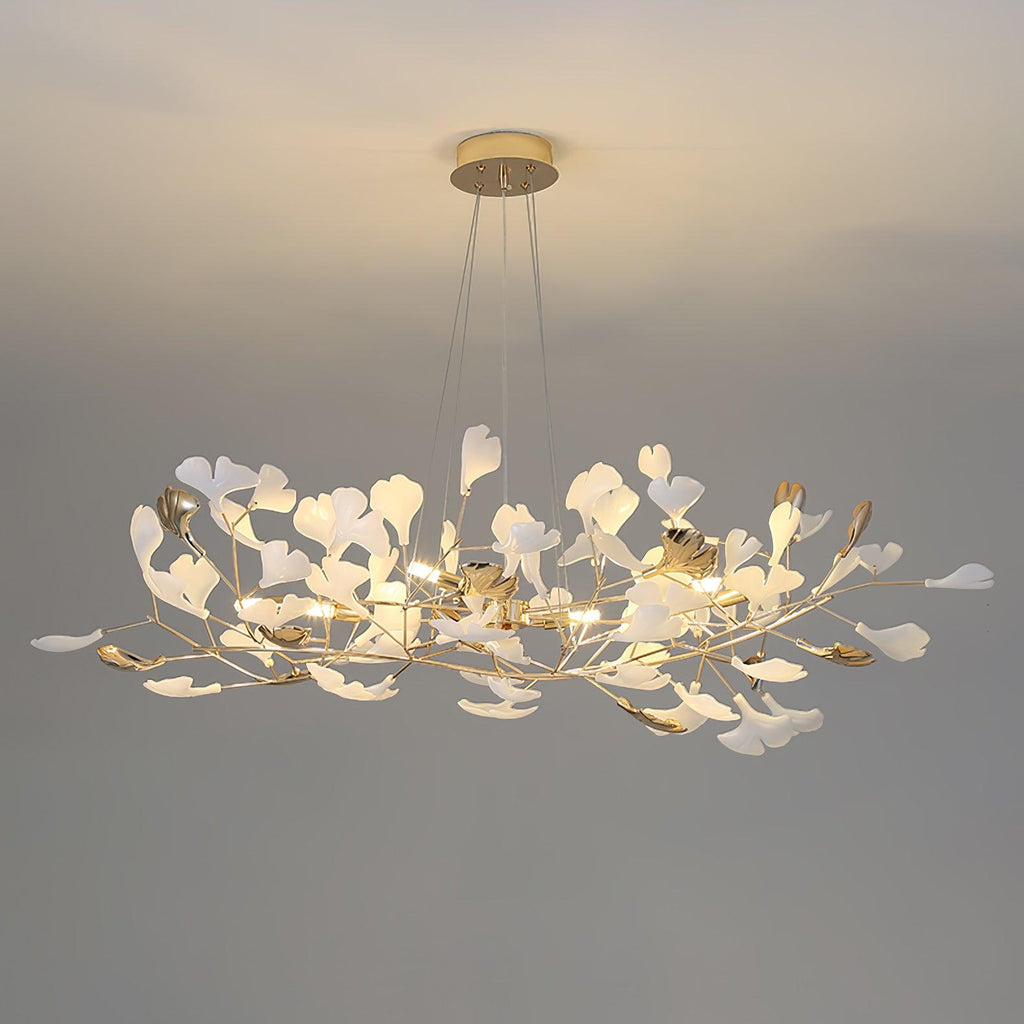 Olivia Chandelier Céramique Gingko 3 Styles - Neutralighting