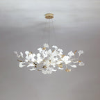 Olivia Chandelier Céramique Gingko 3 Styles - Neutralighting