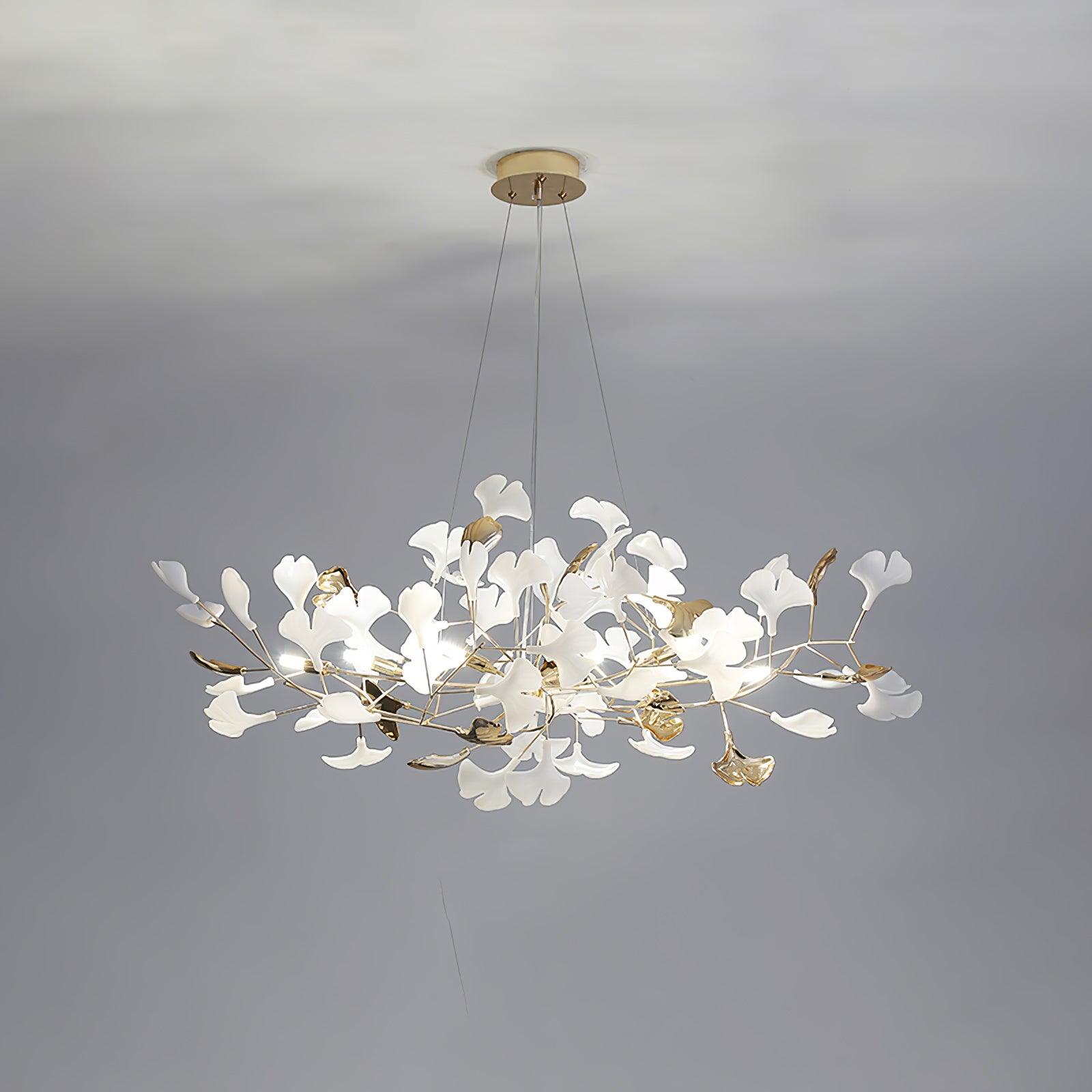 Olivia Chandelier Céramique Gingko 3 Styles - Neutralighting