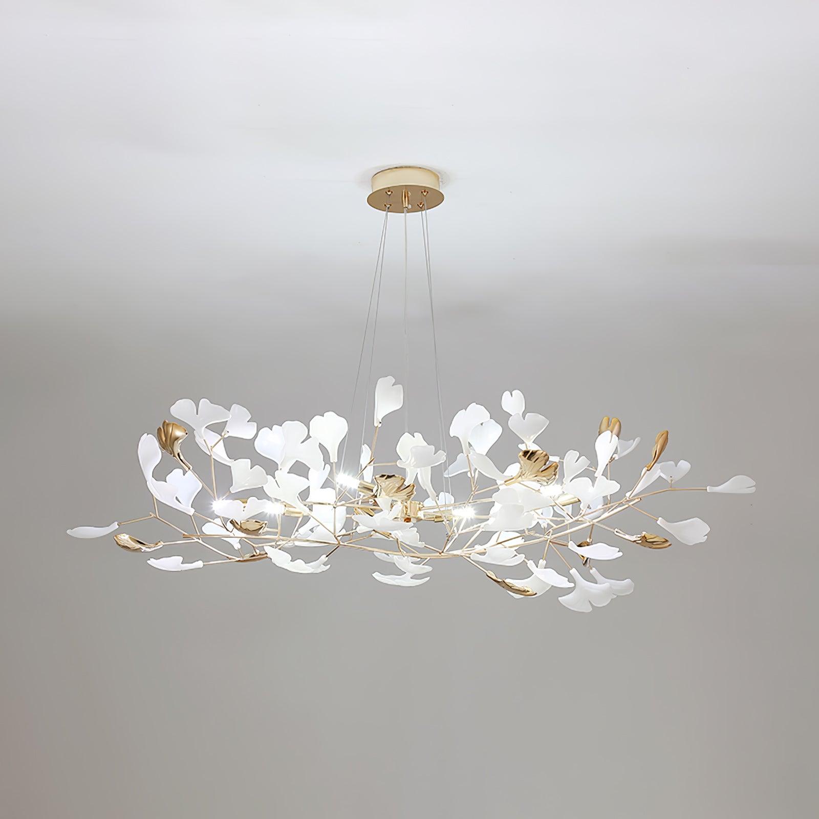 Olivia Chandelier Céramique Gingko 3 Styles - Neutralighting