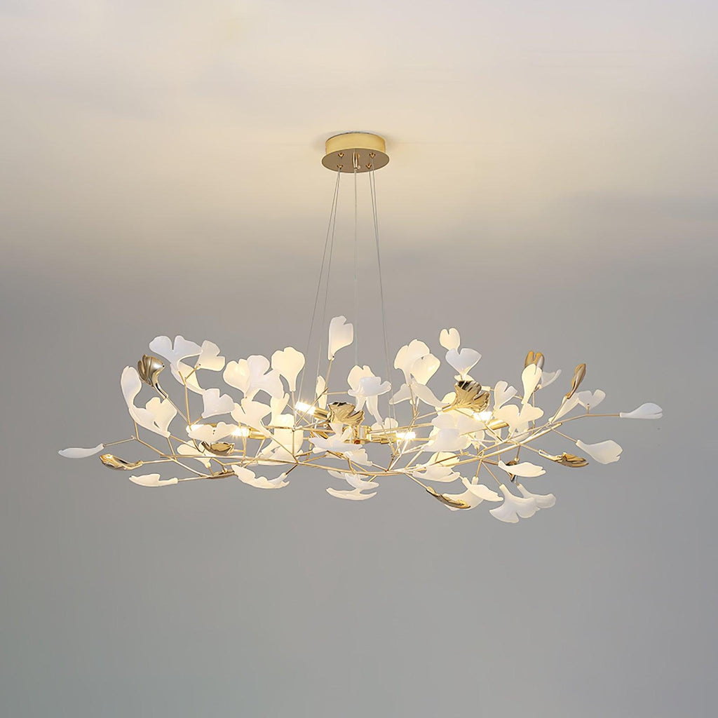 Olivia Chandelier Céramique Gingko 3 Styles - Neutralighting