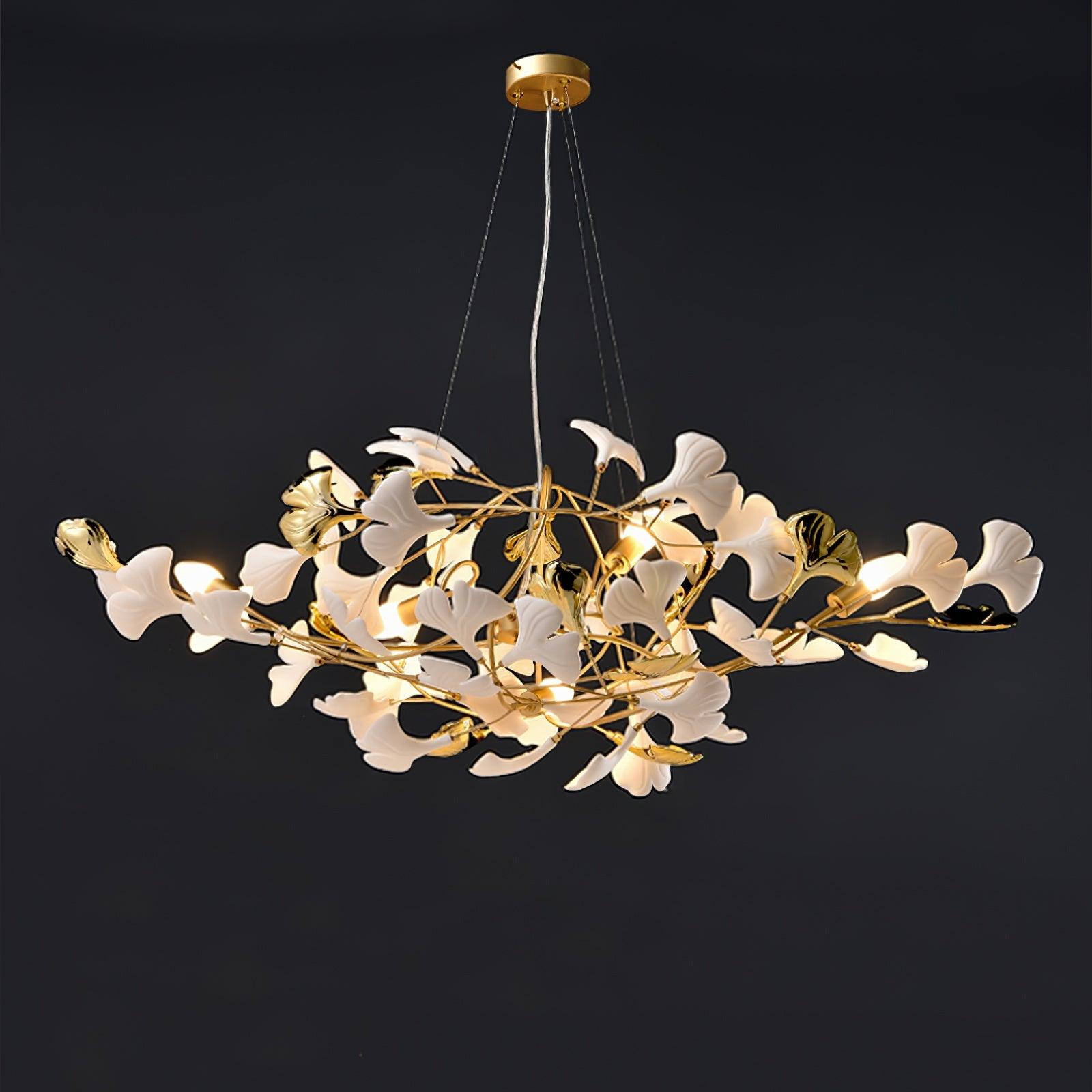 Gingko Lustre Style S Élégance Inspirée de la Nature - Neutralighting