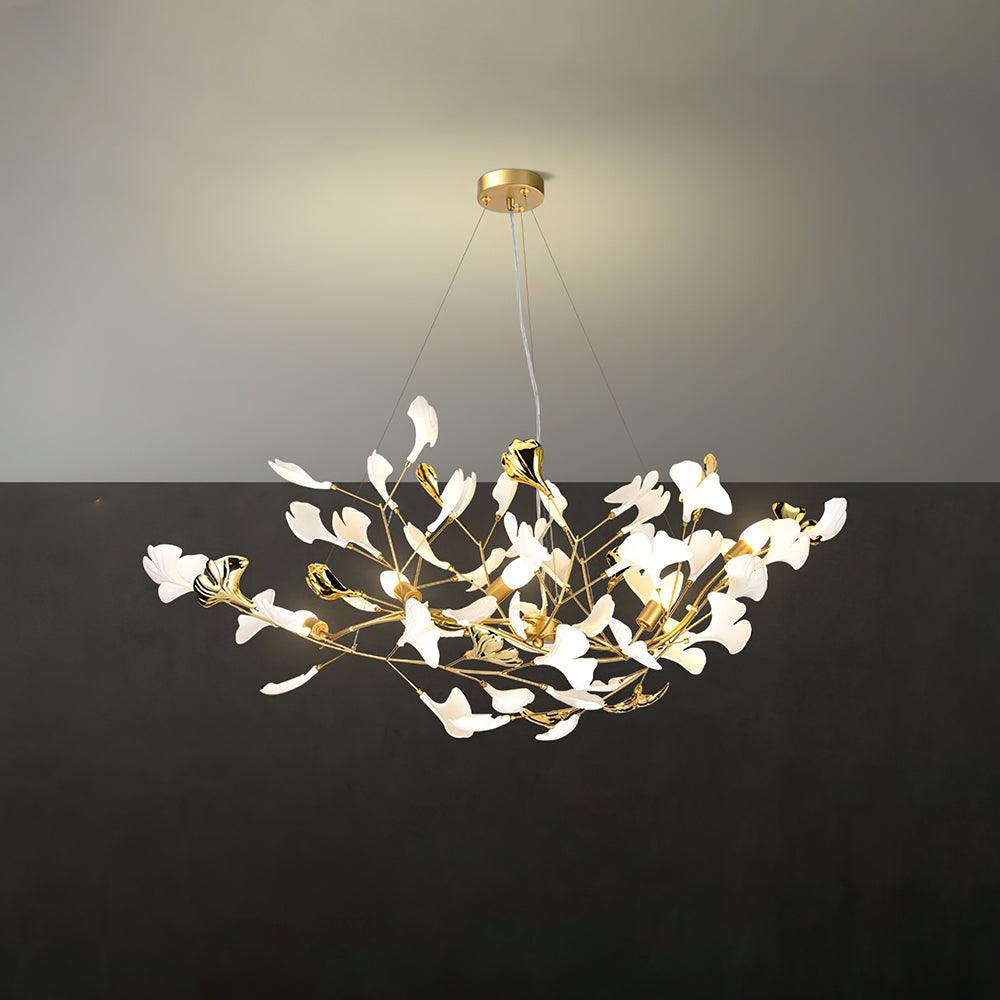Gingko Lustre Style S Élégance Inspirée de la Nature - Neutralighting