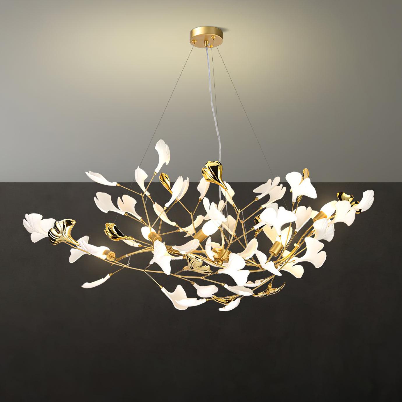 Gingko Lustre Style S Élégance Inspirée de la Nature - Neutralighting