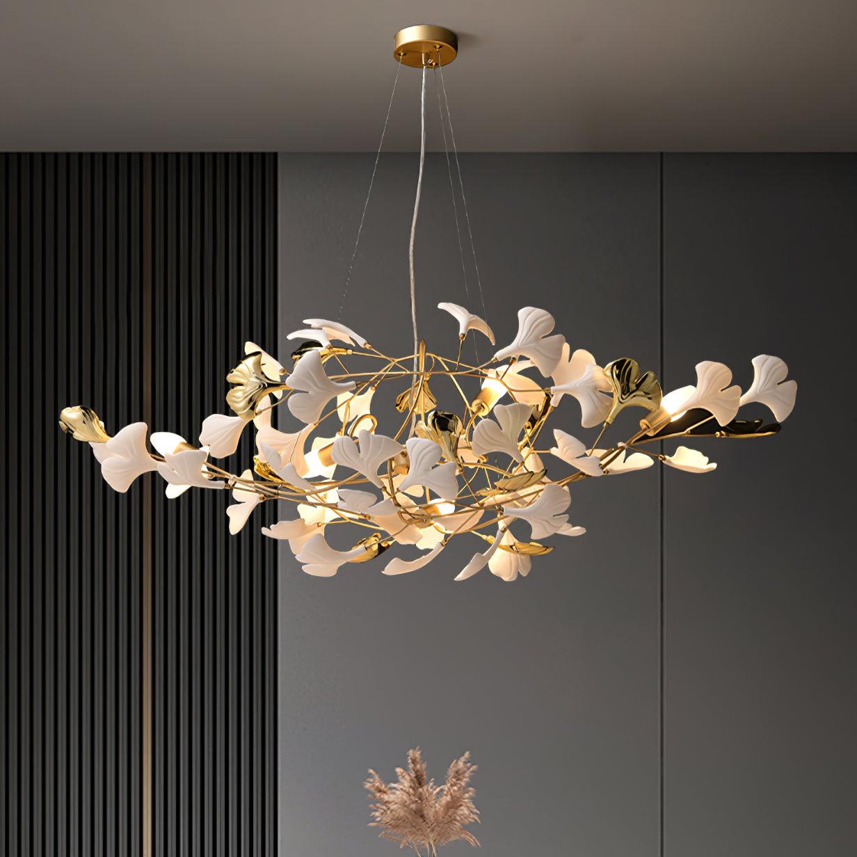 Gingko Lustre Style S Élégance Inspirée de la Nature - Neutralighting