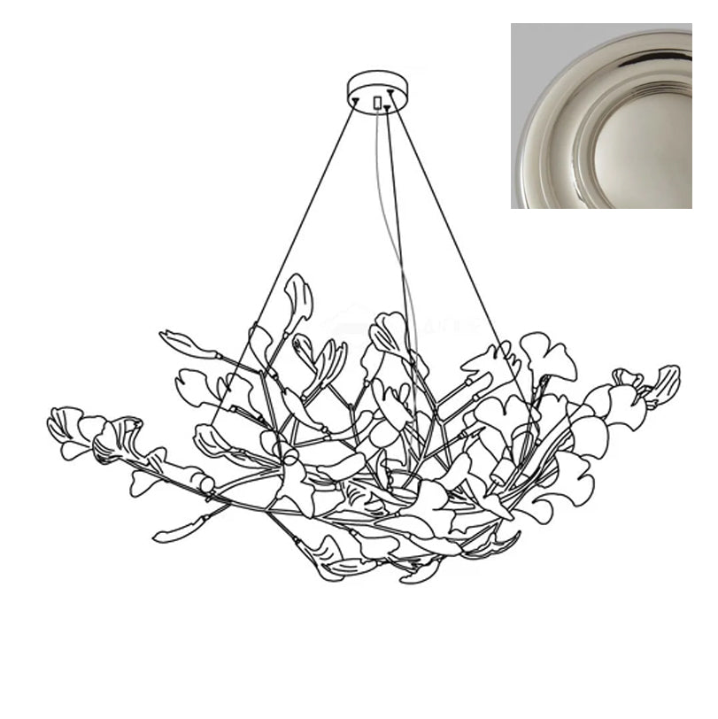 Gingko Lustre Style S Élégance Inspirée de la Nature - Neutralighting