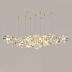 Olivia Chandelier Céramique Gingko Luxe Escalier d'Hôtel - Neutralighting
