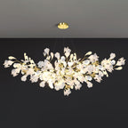 Olivia Chandelier Céramique Gingko Luxe Escalier d'Hôtel - Neutralighting