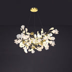 Olivia Chandelier Céramique Gingko Luxe Escalier d'Hôtel - Neutralighting