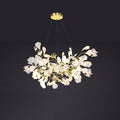 Olivia Chandelier Céramique Gingko Luxe Escalier d'Hôtel - Neutralighting