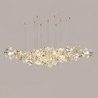 Olivia Chandelier Céramique Gingko Luxe Escalier d'Hôtel - Neutralighting