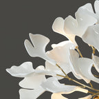Olivia Chandelier Céramique Gingko Luxe Escalier d'Hôtel - Neutralighting