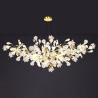 Olivia Chandelier Céramique Gingko Luxe Escalier d'Hôtel - Neutralighting