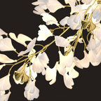 Olivia Chandelier Céramique Gingko Luxe Escalier d'Hôtel - Neutralighting