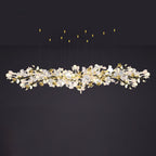 Olivia Chandelier Céramique Gingko Luxe Escalier d'Hôtel - Neutralighting