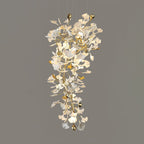 Olivia Chandelier Céramique Gingko Luxe Escalier d'Hôtel - Neutralighting