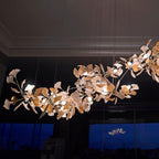 Olivia Céramique Gingko Feuille Lustre - Neutralighting