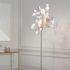 Ella Lampadaire en Céramique avec Feuilles de Ginkgo - Neutralighting