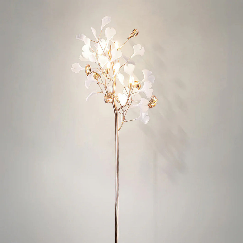 Ella Lampadaire en Céramique avec Feuilles de Ginkgo - Neutralighting