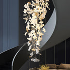 Olivia Céramique Gingko Cascadant Lustre - Neutralighting