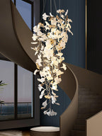 Olivia Céramique Gingko Cascadant Lustre - Neutralighting