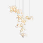 Gingko Lustre Feuille Forme Suspension Nature Inspiré - Neutralighting