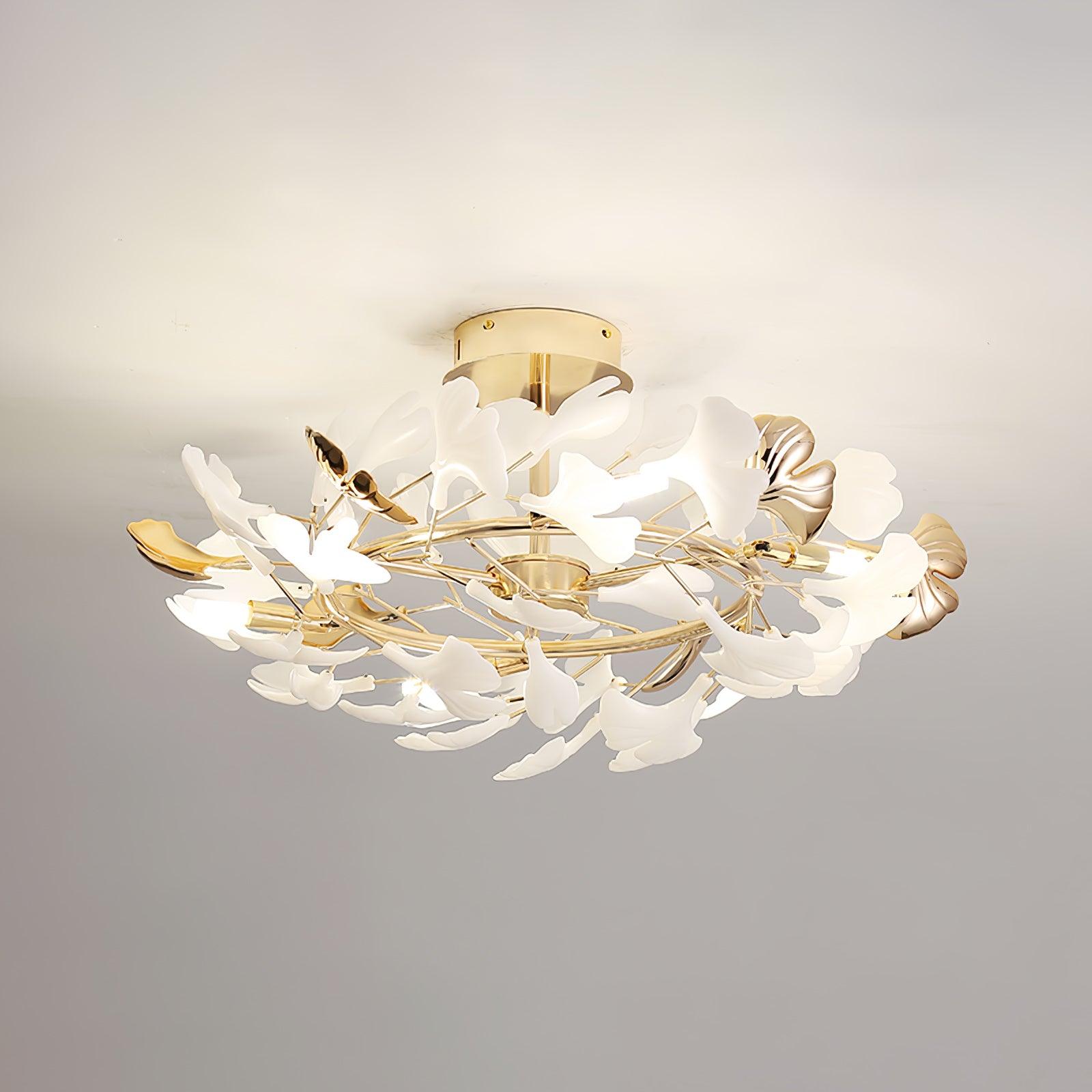Artheel Plafonnier rotatif en céramique Gingko de style nordique haut de gamme - Neutralighting