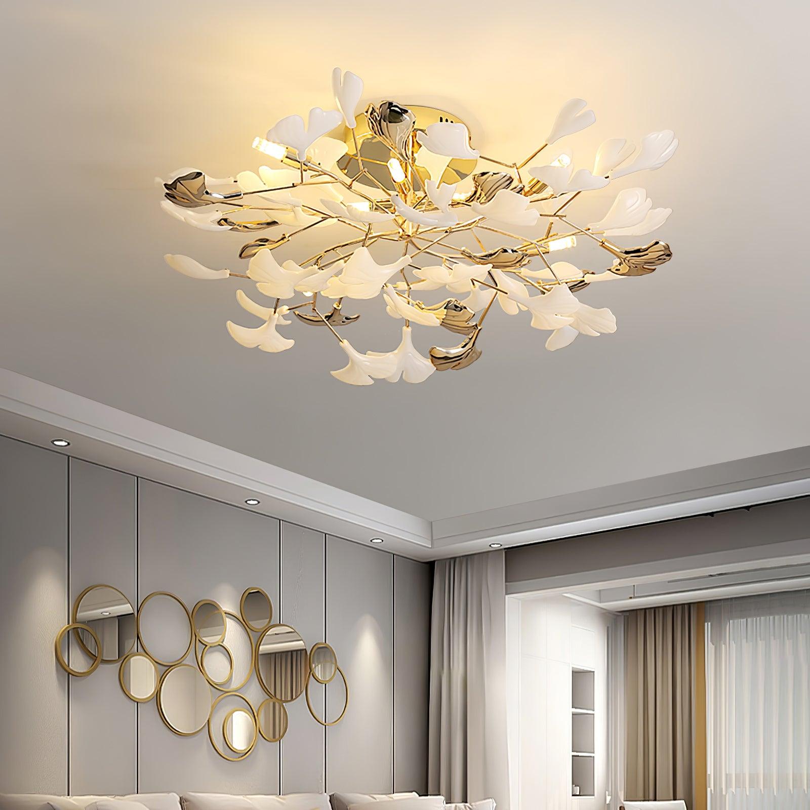 Artheel Plafonnier rotatif en céramique Gingko de style nordique haut de gamme - Neutralighting
