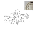 Ginkgo Plafonnier en Verre avec Finition Dorée - Neutralighting