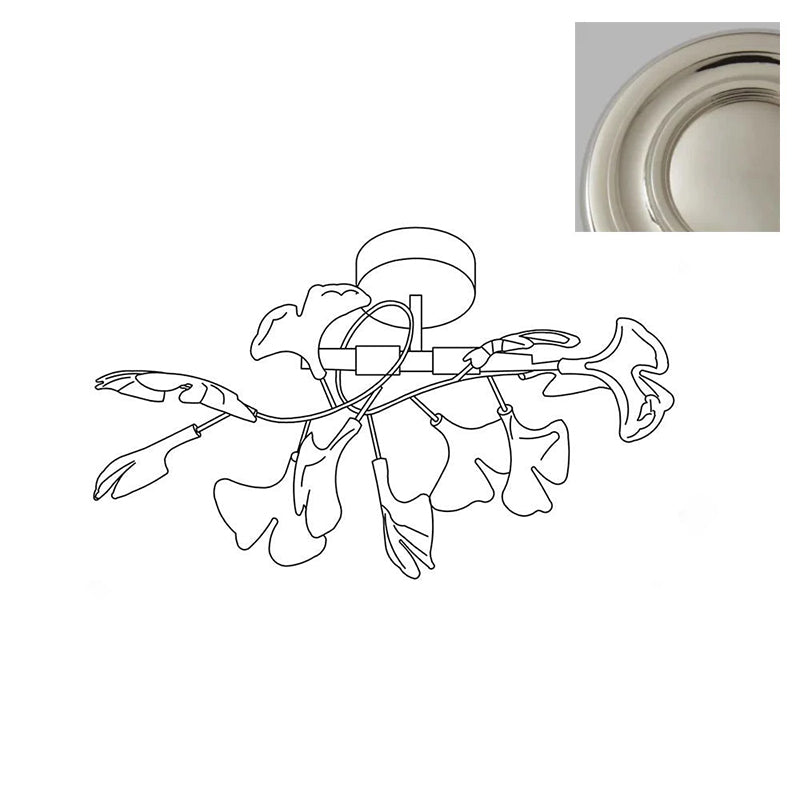 Callenne Plafonnier élégant en feuille de ginkgo - Neutralighting