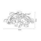 Callenne Plafonnier élégant en feuille de ginkgo - Neutralighting