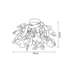 Callenne Plafonnier élégant en feuille de ginkgo - Neutralighting