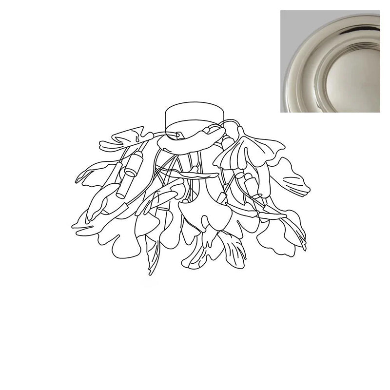 Callenne Plafonnier élégant en feuille de ginkgo - Neutralighting