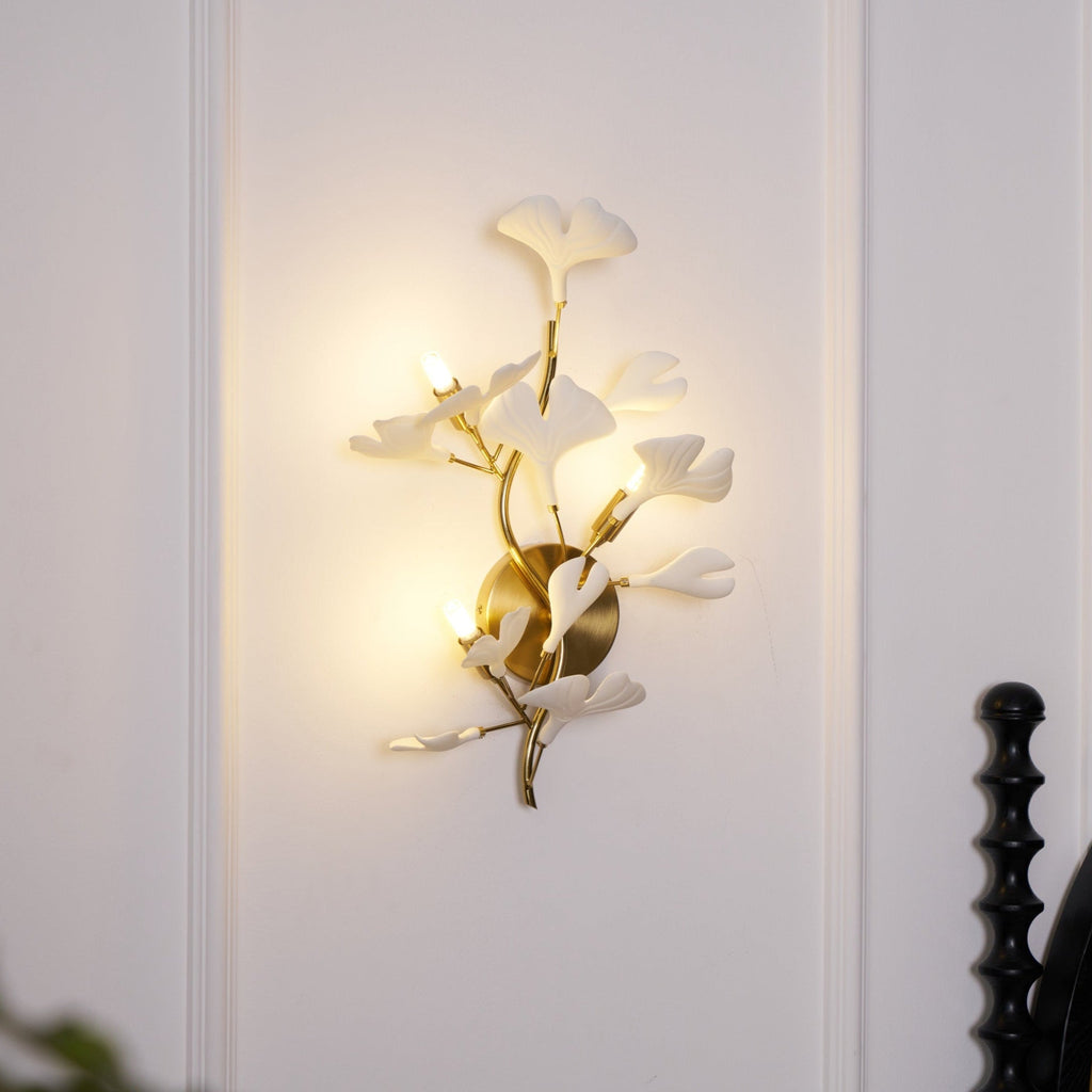 Wylie Applique Murale Postmoderne Luxe Gingko Céramique - Neutralighting