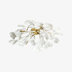 Solara Plafonnier Feuilles de Gingko avec Branches en Laiton - Neutralighting